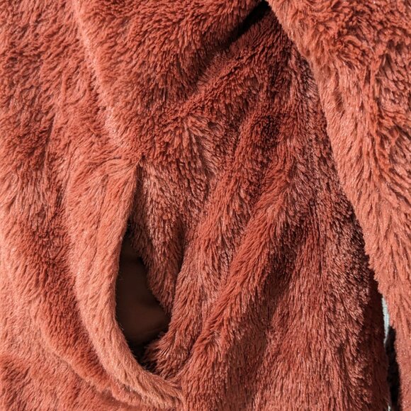 BEBE Women's Winter Coat Reversible Faux Fur Lined Anorak Parka Puffer Jacket - Picture 15 of 16